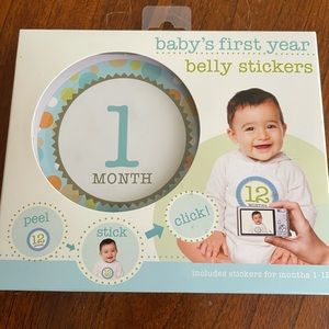 Babys First year belly stickers